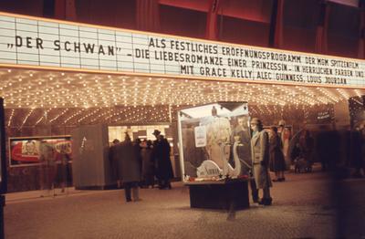 Berlin GER, Berlin, Aufnahme ca. 1956, Strassenzene, Internationale Filmfestspiele *** Berlin GER, Berlin, recording ca-stock-foto