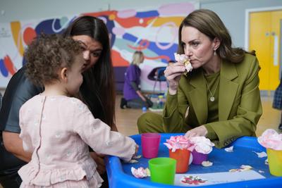 Kate Middleton in Oxford-stock-foto