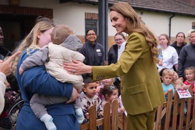 Kate Middleton in Oxford-stock-foto