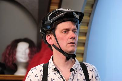 Sven Fricke bei der Fotoprobe der Kom?die Ein St?ck Gro?stadtrevier im St. Pauli Theater Hamburg, 7.10.2025. Die Kultser-stock-foto