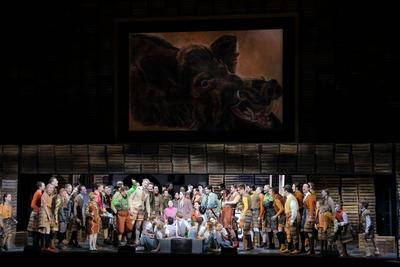 Deutsche Oper Berlin Die drei R?tsel-stock-foto