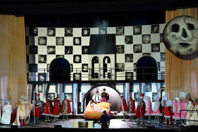 Deutsche Oper Berlin Die drei R?tsel-stock-foto