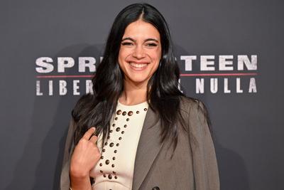 red carpet of the film Springsteen liberami dal nulla-stock-foto