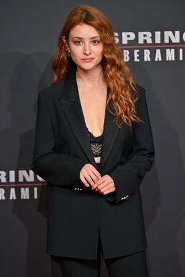 red carpet of the film Springsteen liberami dal nulla-stock-foto