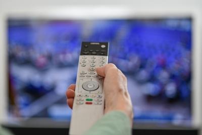 Fernbedienung, Fernsehen *** Remote control Television-stock-foto