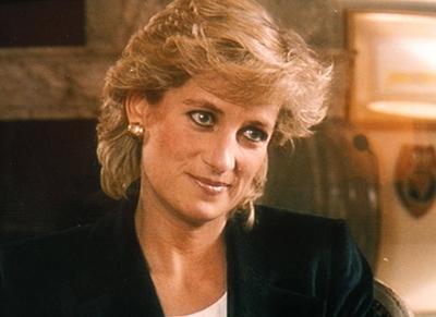 Princess Diana Panorama Interview in 1995-stock-foto