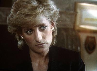 Princess Diana Panorama Interview in 1995 Princess Diana interview about her divorce from Prince Charles and the royal f-stock-foto