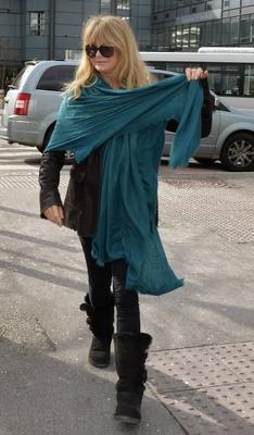 Goldie Hawn arrives at Heathrow Airport from the US Heathrow Airport United kIngdom Wednesday 5t-stock-foto