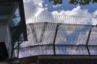 Justizvollzugsanstalt Moabit, JVA in Alt-Moabit, Mitte, Berlin, Deutschland *** Prison Moabit, JVA in Alt Moabit, Center-stock-foto