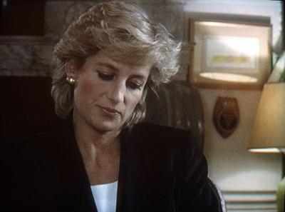 Princess Diana Panorama Interview in 1995 Princess Diana interview about her divorce from Prince Charles and the royal f-stock-foto