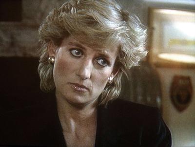 Princess Diana Panorama Interview in 1995-stock-foto