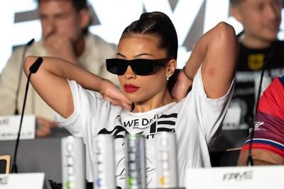 Pressekonferenz Fame Fighting 2025.-stock-foto