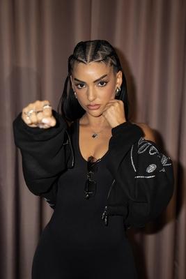 Pressekonferenz Fame Fighting 2025.-stock-foto