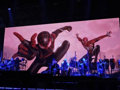 playstation in concert na brasil game show-stock-foto