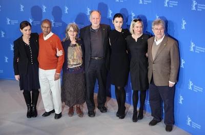 85/ Kino: Francesca Comencini (Regisseurin), Nuruddin Farah (Schriftsteller), Cornelia Froboess (Schauspielerin), Werne-stock-foto