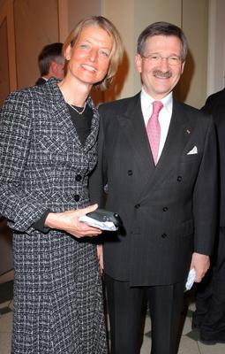 Von Weizsaecker Geburtstag 25.04.2010 Christiane Prinzessin - u. Herrmann-Otto Prinz zu Solms-Hohensolms-Lich (FDP) im-stock-foto