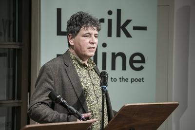 Haus f?rr Poesie/ Max Liebermann Haus, Stiftung Brandenburger Tor Marcel Beyer Autor, Dresden -- UNESCO-Welttag der Poe-stock-foto