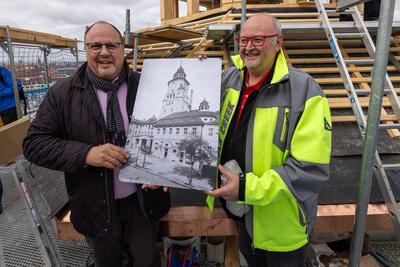 Richtfest f?r den Volksbad-Turm, N?rnberg, 13.10.2025-stock-foto