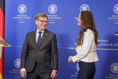 Aussenminister Wadephul reist nach Rumaenien-stock-foto