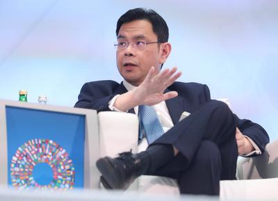 IMF and WB Annual Meetings, The Future of Finance seminas, in Washington, District of Columbia, USA, Washington Dc, Virginia. - 14 October 2025-stock-foto