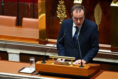 FRANCE-POLITICS/ General Policy Speech by Sebastien Lecornu on 14 October 2025-stock-foto