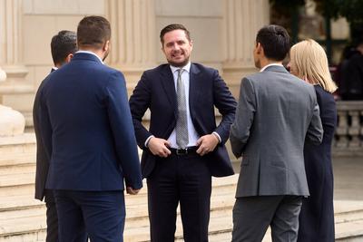 Conductor Cristian Macelaru Receives Honorary Citizenship of Bucharest, Romania-stock-foto