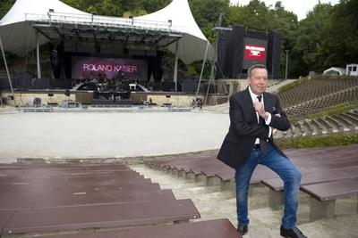 Roland Kaiser beim Photocall vor seinem Konzert in der Waldb?hne. Berlin, 15.09.2018 *** Roland Kaiser at the photocall-stock-foto