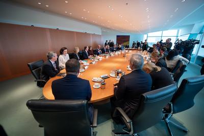 19. Sitzung des Bundeskabinett-stock-foto