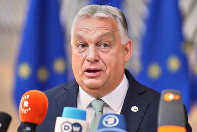 Br?ssel, Belgien, 26.06.2025: Europa-Geb?ude: Europ?ischer Rat: Viktor Orb?n, Ministerpr?sident von Ungarn *** Brussels,-stock-foto