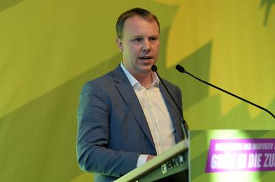 Landesparteirat der Gr?nen NRW am 13.11.2022 im Rhein-Sieg-Forum in Siegburg.   Die 110 Deligierten des Landespeiteirat-stock-foto