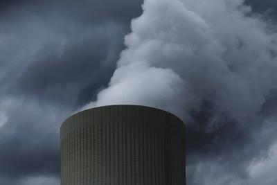 Kohlekraftwerk Schwarze Pumpe-stock-foto