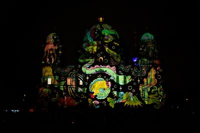 Berlin, Festival of Lights 2025-stock-foto