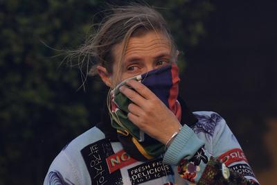 Fire in Capri, Cape Town, South Africa-stock-foto