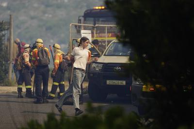 Fire in Capri, Cape Town, South Africa-stock-foto
