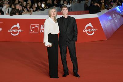 Michele Riondino mit Ehefrau Eva Nestori-stock-foto