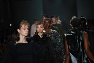 Leandro Castro's fashion show at SPFW No. 60 in Sao Paulo-stock-foto