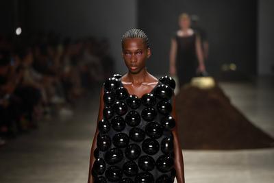Leandro Castro's fashion show at SPFW No. 60 in Sao Paulo-stock-foto