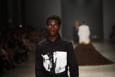 Leandro Castro's fashion show at SPFW No. 60 in Sao Paulo-stock-foto