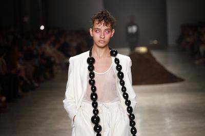 Leandro Castro's fashion show at SPFW No. 60 in Sao Paulo-stock-foto