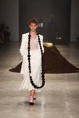 Leandro Castro's fashion show at SPFW No. 60 in Sao Paulo-stock-foto