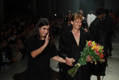 Leandro Castro's fashion show at SPFW No. 60 in Sao Paulo-stock-foto
