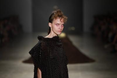 Leandro Castro's fashion show at SPFW No. 60 in Sao Paulo-stock-foto