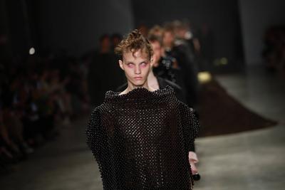 Leandro Castro's fashion show at SPFW No. 60 in Sao Paulo-stock-foto