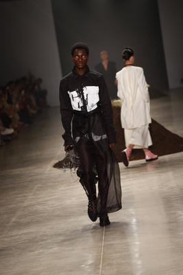 Leandro Castro's fashion show at SPFW No. 60 in Sao Paulo-stock-foto