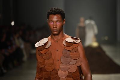 Leandro Castro's fashion show at SPFW No. 60 in Sao Paulo-stock-foto