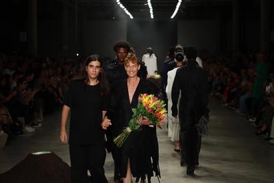 Leandro Castro's fashion show at SPFW No. 60 in Sao Paulo-stock-foto