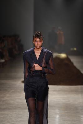 Leandro Castro's fashion show at SPFW No. 60 in Sao Paulo-stock-foto