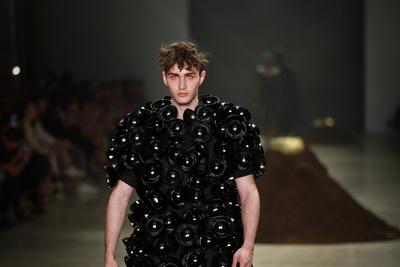 Leandro Castro's fashion show at SPFW No. 60 in Sao Paulo-stock-foto
