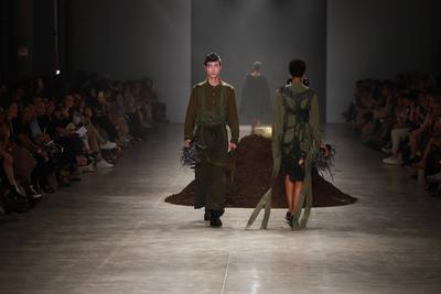 Leandro Castro's fashion show at SPFW No. 60 in Sao Paulo-stock-foto