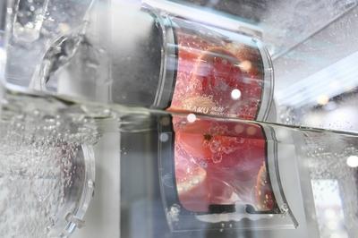 China’s curved screen in Hong Kong-stock-foto